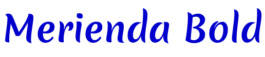 Merienda Bold font